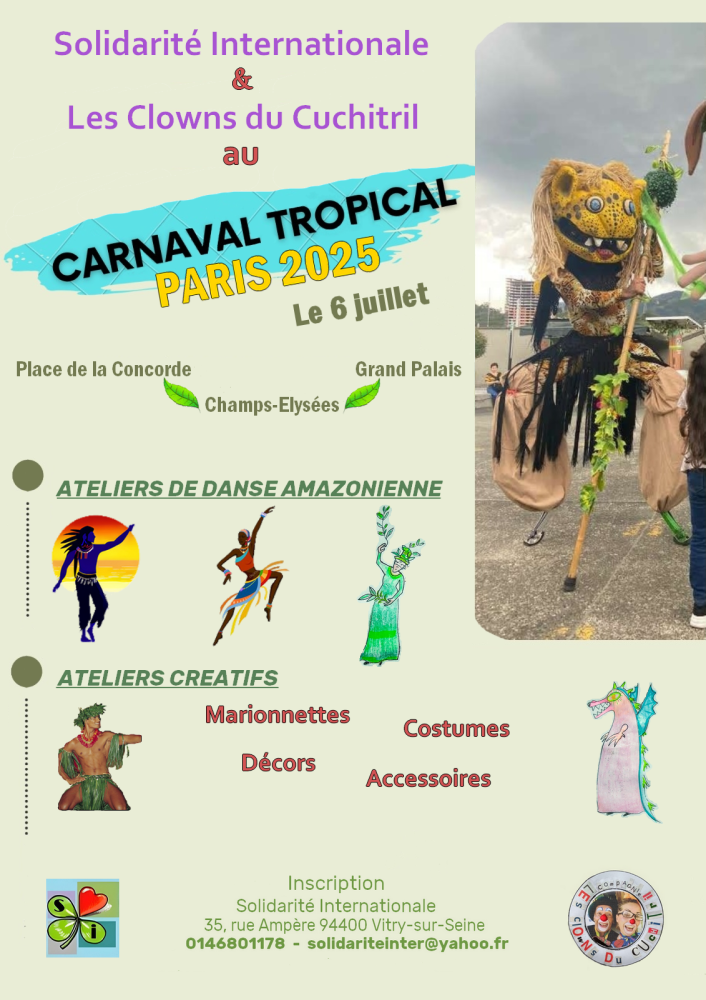 Affiche Carnaval Tropical 2025